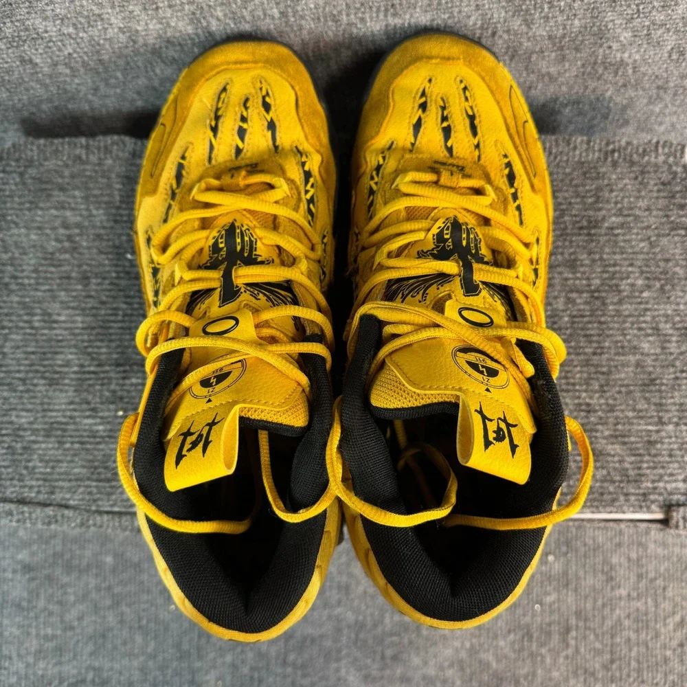 Puma MB.03 LaMelo Ball x Porsche Yellow Black Basketball Shoes 30986 Mens 10